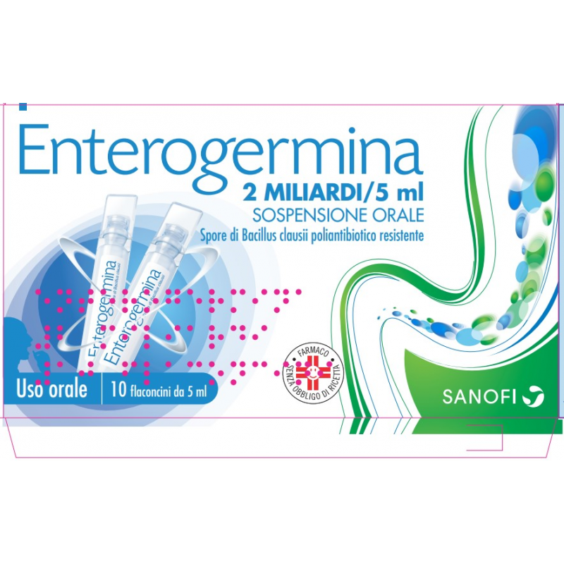 Opella Enterogermina 2 Miliardi  5 Ml Sospensione Orale 10 flaconcini