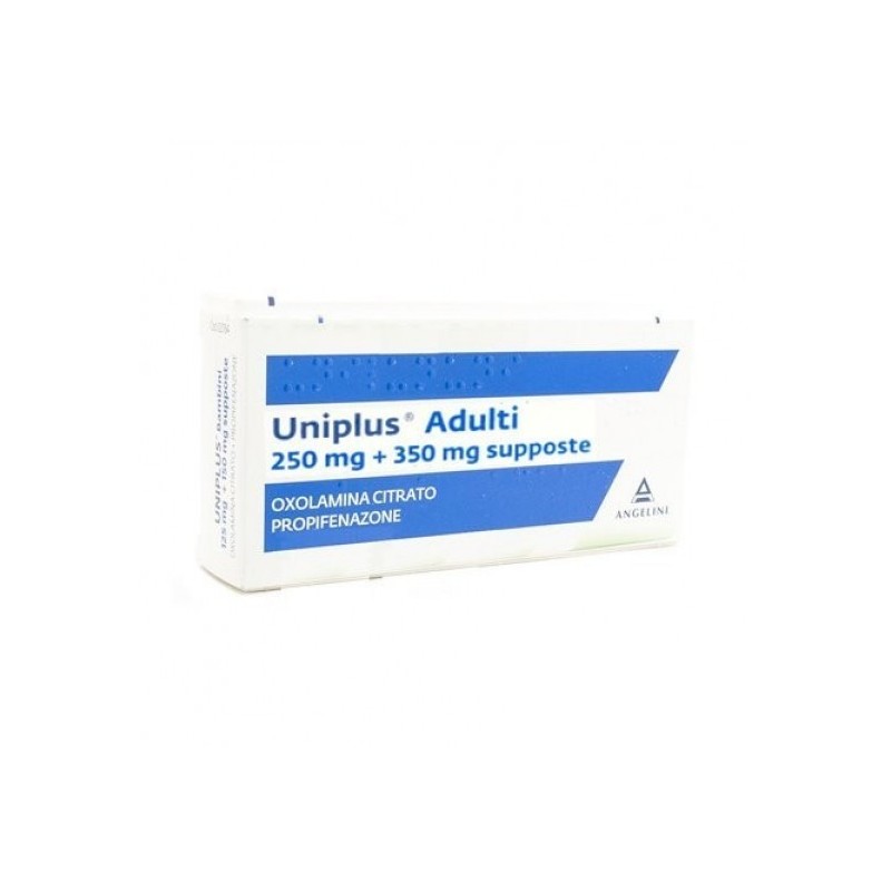 Angelini Uniplus Ad 10 Supposte 0,25 G + 0,35 G