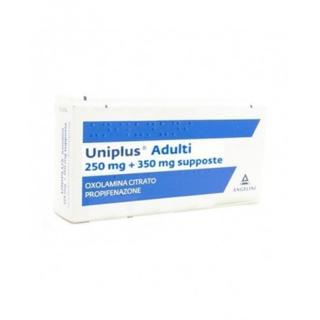 Angelini Uniplus Ad 10 Supposte 0,25 G + 0,35 G