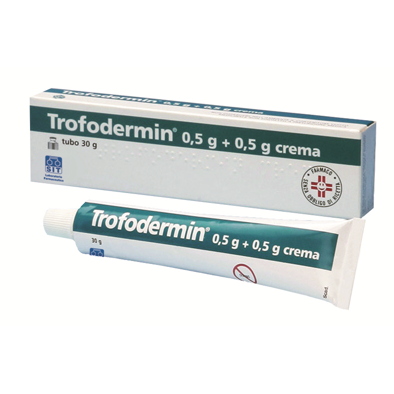 Sit Laboratorio Farmac. Trofodermin 500 Mg/100 G + 500 Mg/100 G Crema Clostebol Acetato + Neomicina Solfato