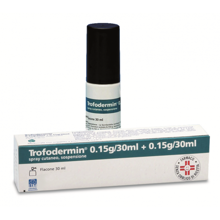 Sit Laboratorio Farmac. Trofodermin 5 Mg/ml + 5 Mg/ml Spray Cutaneo, Sospensione Clostebol Acetato + Neomicina Solfato