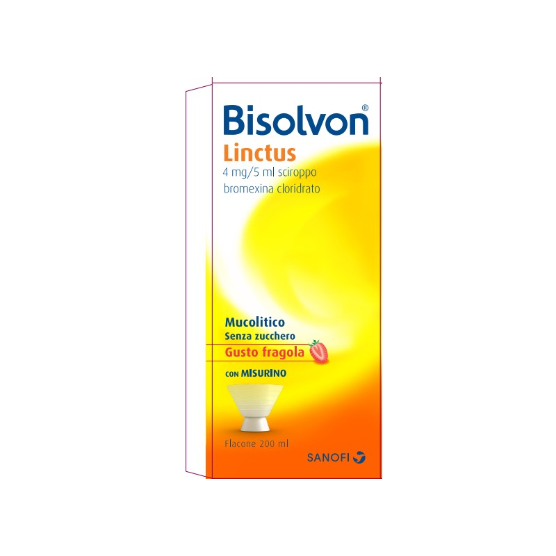 Opella Bisolvon Linctus 4 Mg/5 Ml Sciroppo - Gusto Fragola per Bambini