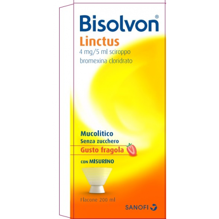 Opella Bisolvon Linctus 4 Mg/5 Ml Sciroppo - Gusto Fragola per Bambini