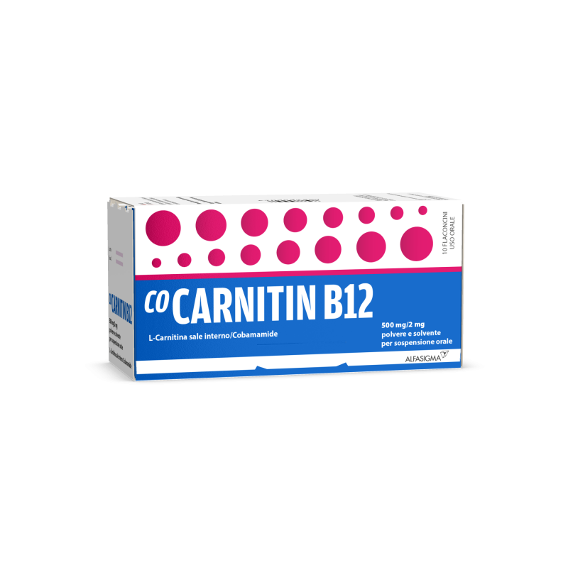 Alfasigma Cocarnitin B12 500 Mg/2 Mg Polvere E Solvente Per Sospensione ...