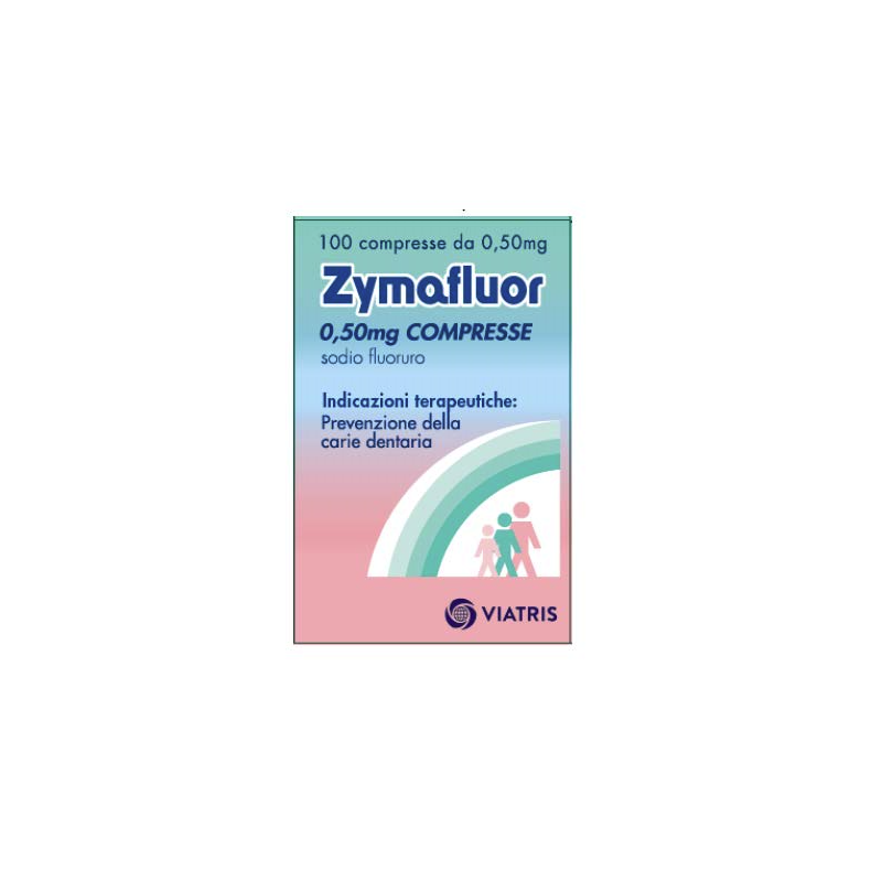 Zymafluor 0,50 mg 100 compresse per la profilassi delle carie