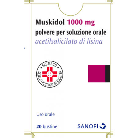 Opella Healthcare Italy Muskidol 1000 Mg Polvere Per Soluzione Orale Acetilsalicilato Di Lisina