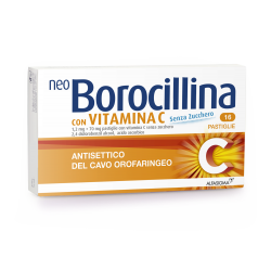 confezione 16 pastiglie vitamina c senza zucchero neo borocillina