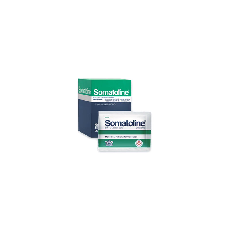 Somatoline0,1% + 0,3% Emulsione Cutanea 15 bustine