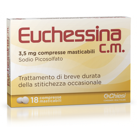 Chiesi Farmaceutici Euchessina C.m. 3,5 Mg Compresse Masticabili Euchessina C.m. 750 Mg/100 Ml Gocce Orali, Soluzione Sodio Pico