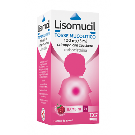 flacone 200 ml lisomucil tosse mucolitico bambini