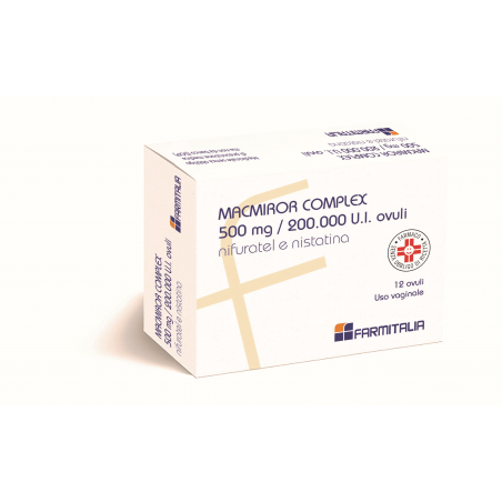 Farmitalia - Soc. Unipers. Macmiror Complex 500 Mg/200.000 U.i. Ovuli Vaginali Nifuratel E Nistatina