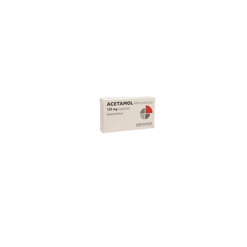 Acetamol Prima Infanzia 125 mg 10 supposte analgesico e antipiretico