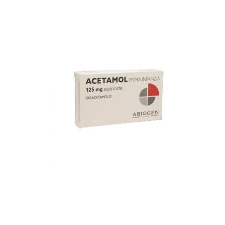 Acetamol Prima Infanzia 125 mg 10 supposte analgesico e antipiretico