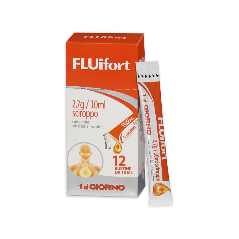 Fluifort 2,7 G/10 Ml Sciroppo 12 bustine per la tosse