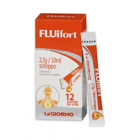 Fluifort 2,7 G/10 Ml Sciroppo 12 bustine per la tosse