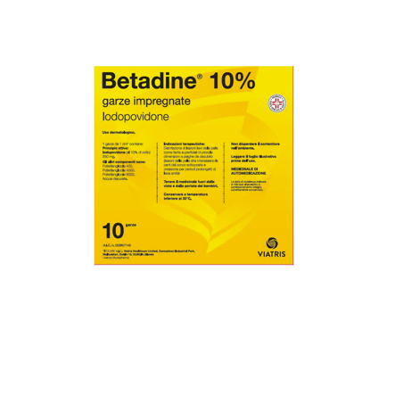 Viatris Healthcare Limited Betadine 10% Garze Impregnate Iodopovidone