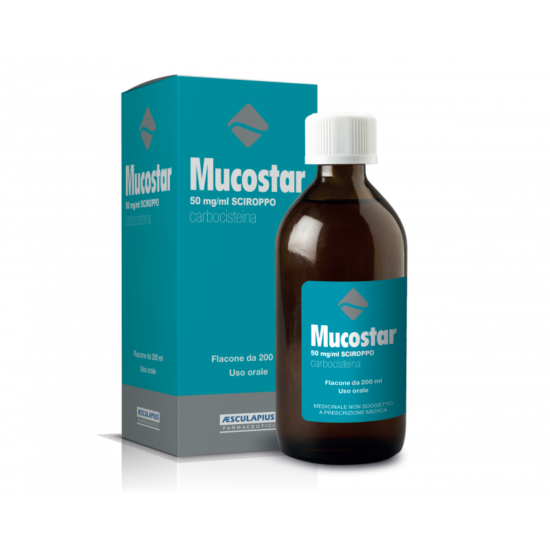 Aesculapius Farmaceutici Mucostar 50 Mg/ml Sciroppo Carbocisteina