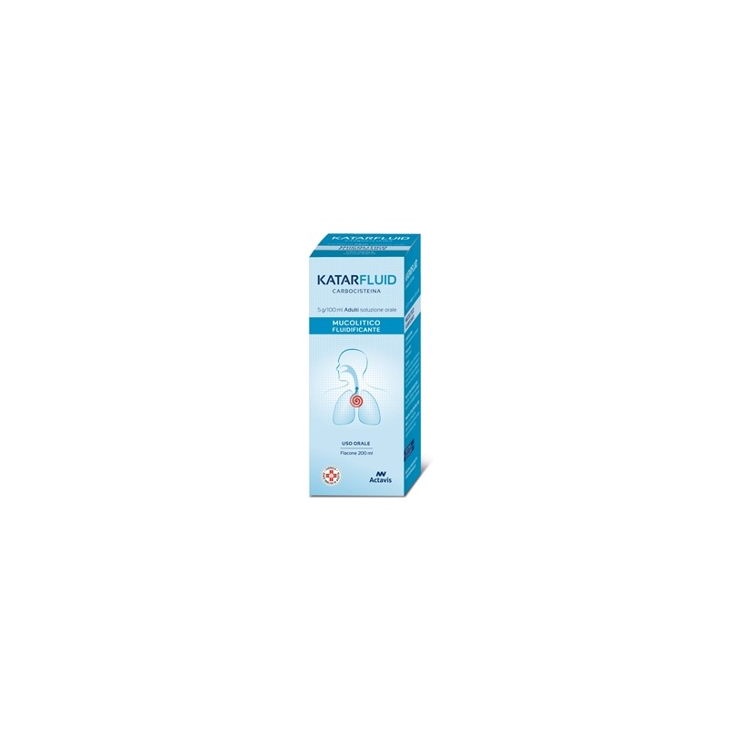 Aurobindo Pharma Katarfluid 5 G/100 Ml Adulti Soluzione Orale Carbocisteina Medicinale Equivalente