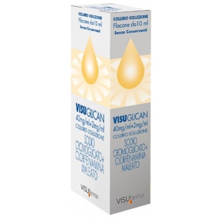 Visuglican Collirio Soluzione 40+2mg/ml decongestionante e antistaminico 10 ml