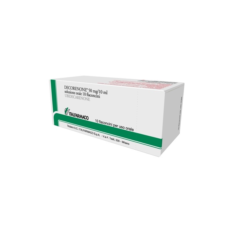 Italfarmaco Decorenone 50 Mg/10 Ml Soluzione Orale Ubidecarenone