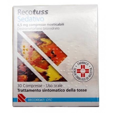 Recordati Recotuss Sedativo 6,5 Mg Compresse Masticabili Destrometorfano Bromidrato