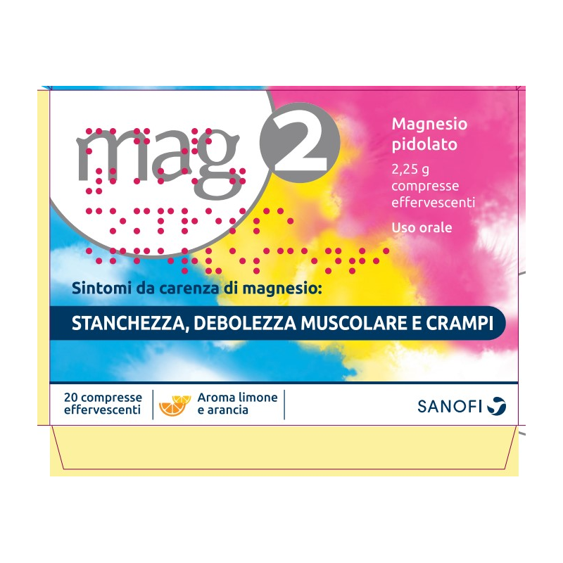 Opella Healthcare Italy Mag2 2,25 G Compresse Effervescenti Magnesio Pidolato