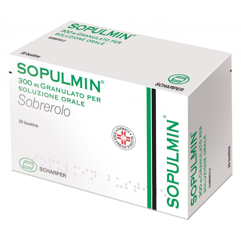 Sopulmin Granulato 300 mg Per Soluzione Orale 20 bustine