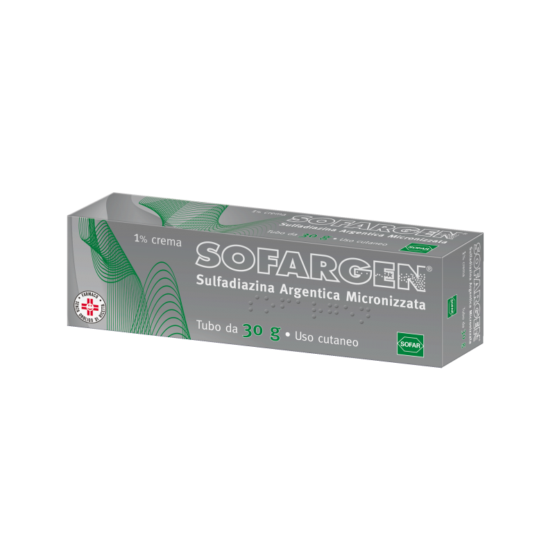 Sofargen 1% Crema 30 gr antibatterico per ustioni o piaghe