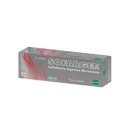 Sofargen 1% Crema 120 gr antibatterico per ustioni e piaghe