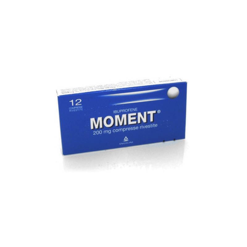 confezione 12 compresse rivestire moment 200 mg