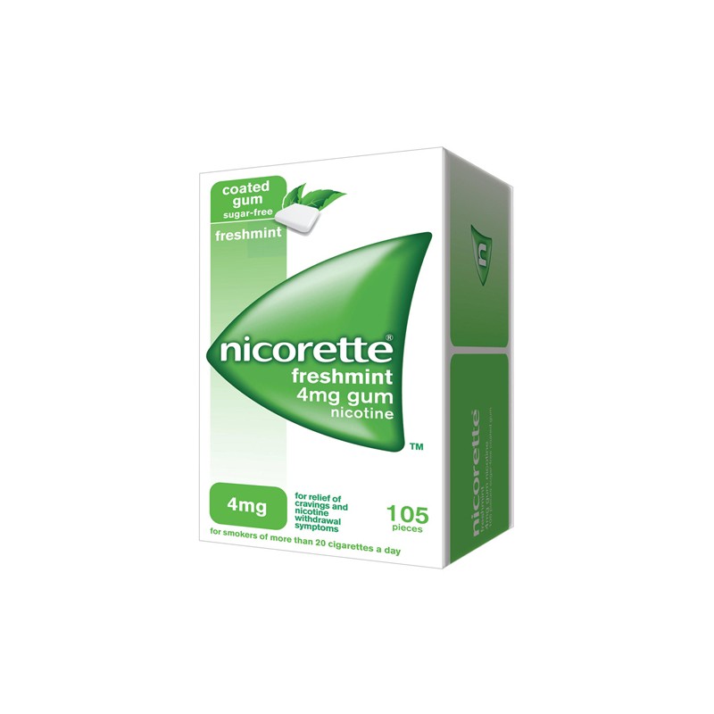 Nicorette 4 mg 105 gomme masticabili gusto menta