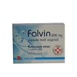 6 Capsule molli antimicrobiche Falvin 200 Mg