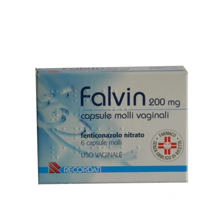 Falvin 200 Mg 6 Capsule Molli Vaginali