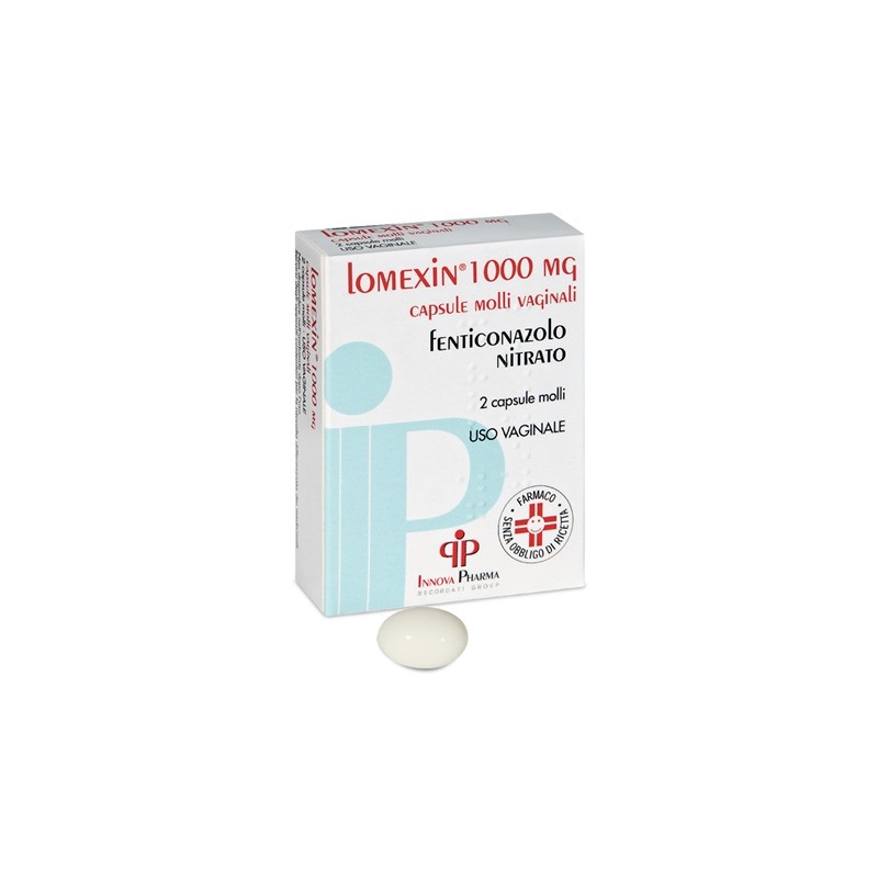 Recordati Lomexin 1000 Mg Capsule Molli Vaginalifenticonazolo Nitrato