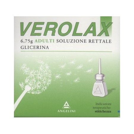 6 clismi imbustati singolarmente di Verolax Adulti della Angelini Pharma.