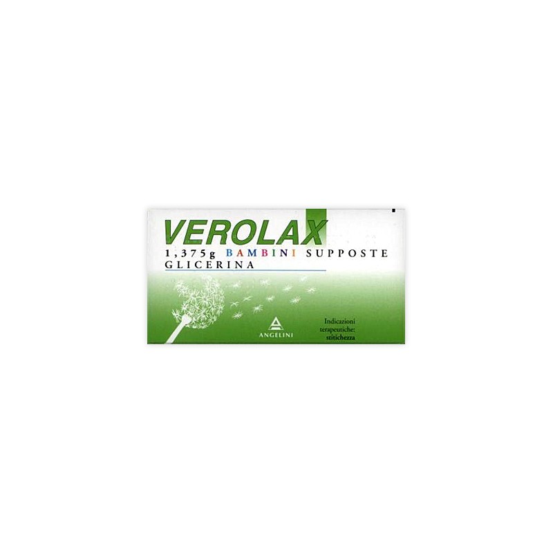 Angelini Pharma Verolax 1,375 G Bambini 18 Supposte Glicerina