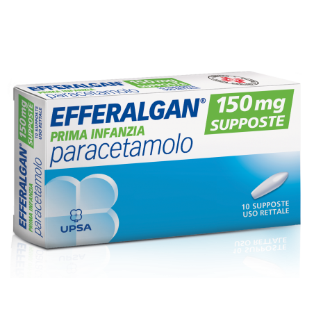 Efferalgan prima infanzia 150 mg 10 Supposte analgesico e antipiretico