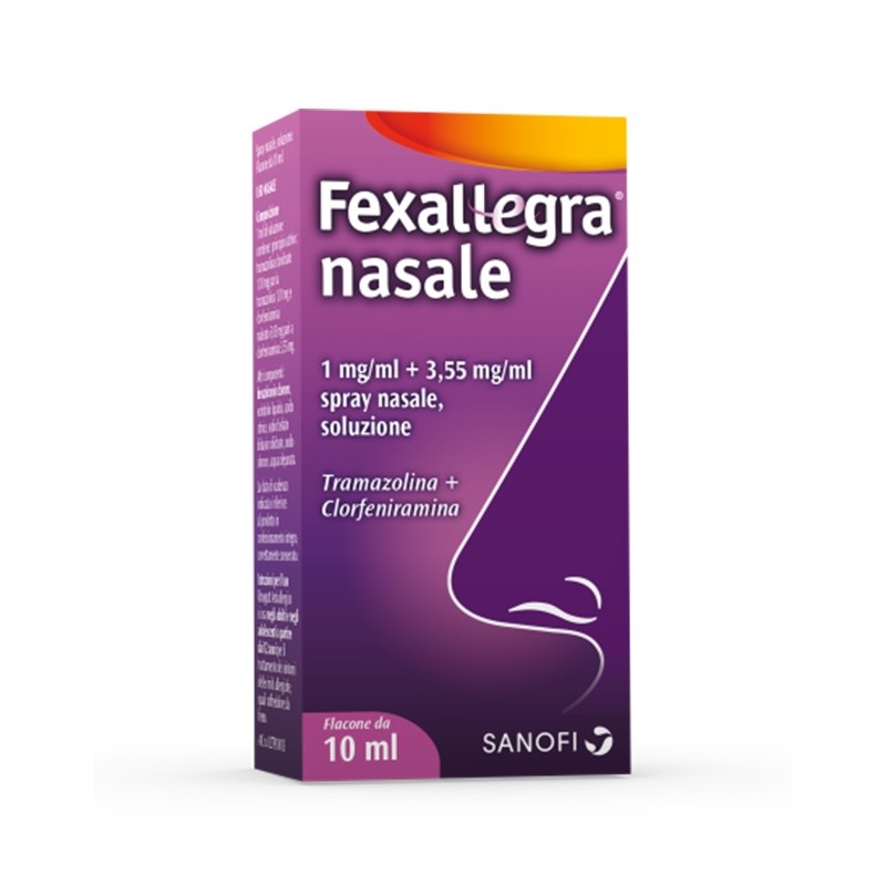 Opella Healthcare Italy Fexallegra Nasale 1 Mg/ml + 3,55 Mg/ml Spray Nasale, Soluzione Tramazolina + Clorfeniramina