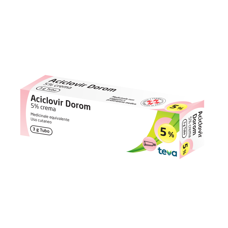 Teva Italia Aciclovir Dorom 5% Crema Medicinale Equivalente