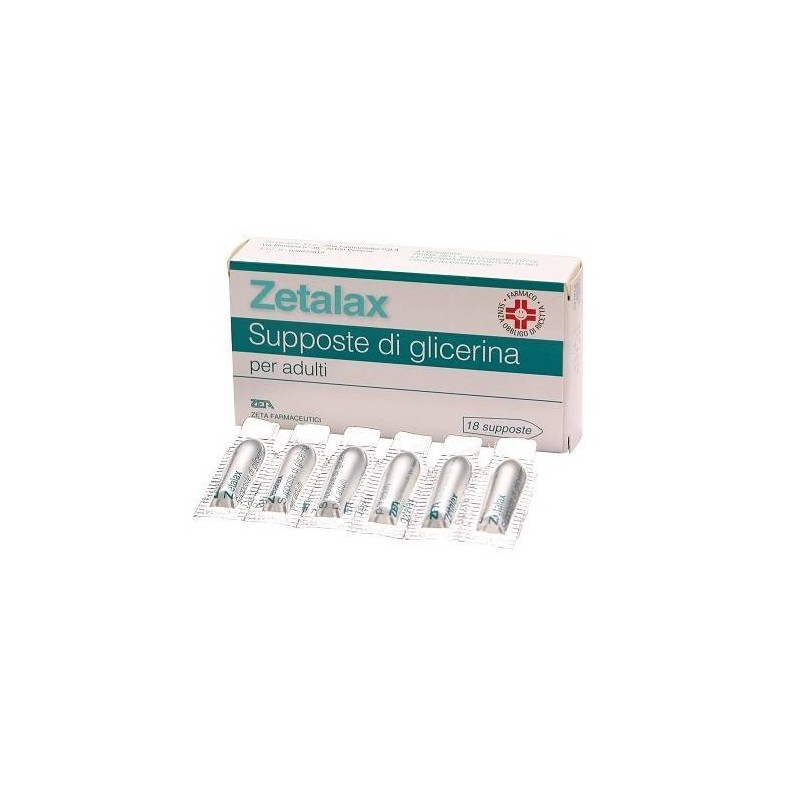 Zetalax Glicerina Per Adulti 2,25 g 18 supposte