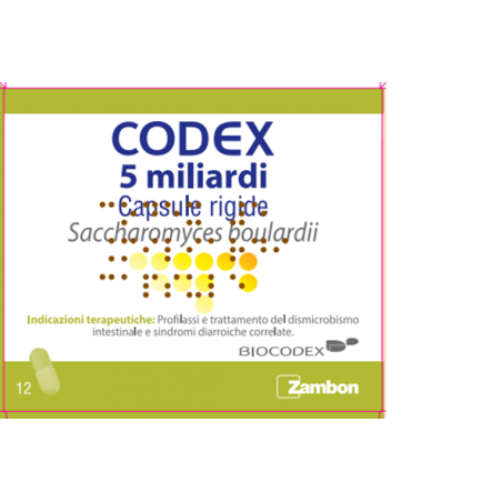 Codex 5 Miliardi 12 Capsule Rigide Saccharomyces Boulardii