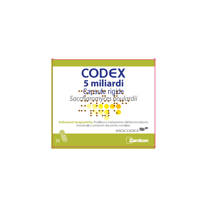 Codex 5 Miliardi 30 Capsule Rigide Saccharomyces Boulardii