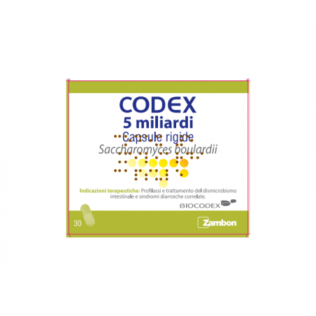 Codex 5 Miliardi 30 Capsule Rigide Saccharomyces Boulardii