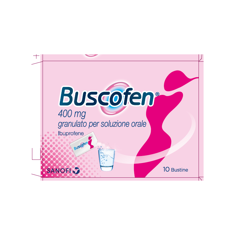 Buscofen 400 Mg Granulato Per Soluzione Orale Ibuprofene 10 buste