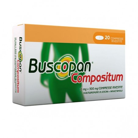 Opella Healthcare Italy Buscopan Compositum 10 Mg + 500 Mg Compresse Rivestite N-butilbromuro Di Joscina + Paracetamolo