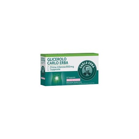 Glicerolo Carlo Erba Prima Infanzia 900 Mg 12 Supposte