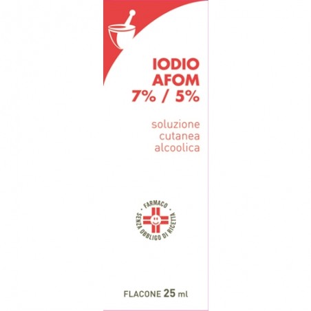 Aeffe Farmaceutici Iodio Afom 7% / 5% Soluzione Cutanea Alcoolica