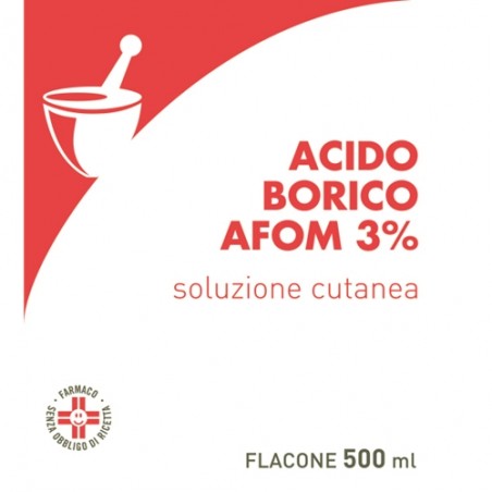 Aeffe Farmaceutici Acido Borico Afom 3% Soluzione Cutanea