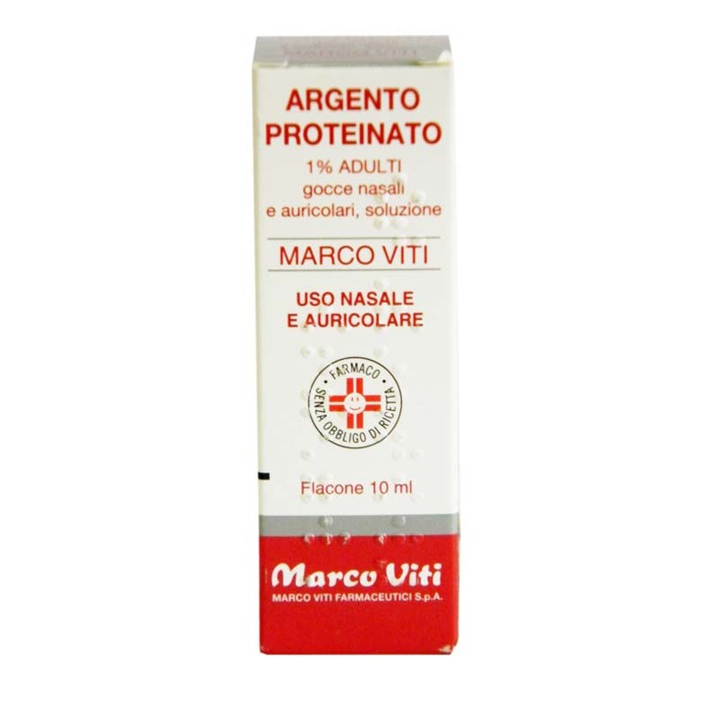 Argento Proteinato Marco Viti 1% Gocce Nasali E Auricolari adulti 10 ml