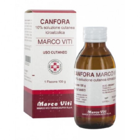 Marco Viti Farmaceutici Canfora Marco Viti 10 % Soluzione Cutanea Idroalcolica Canfora Marco Viti 10 % Soluzione Cutanea Oleosa 